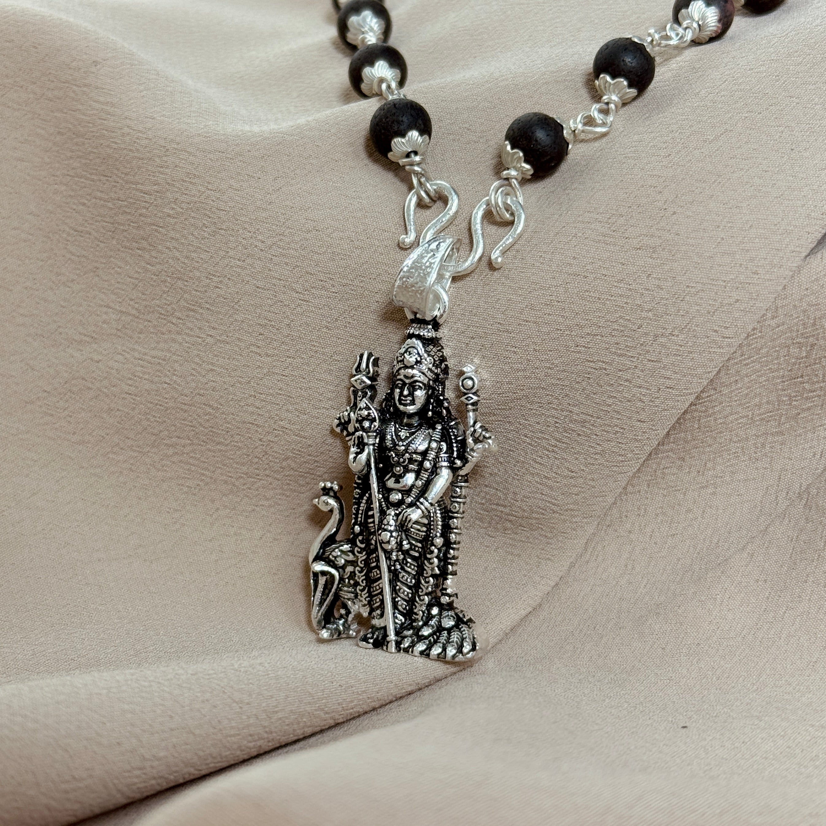 Murugan Pure Silver Pendant – Palani Edition