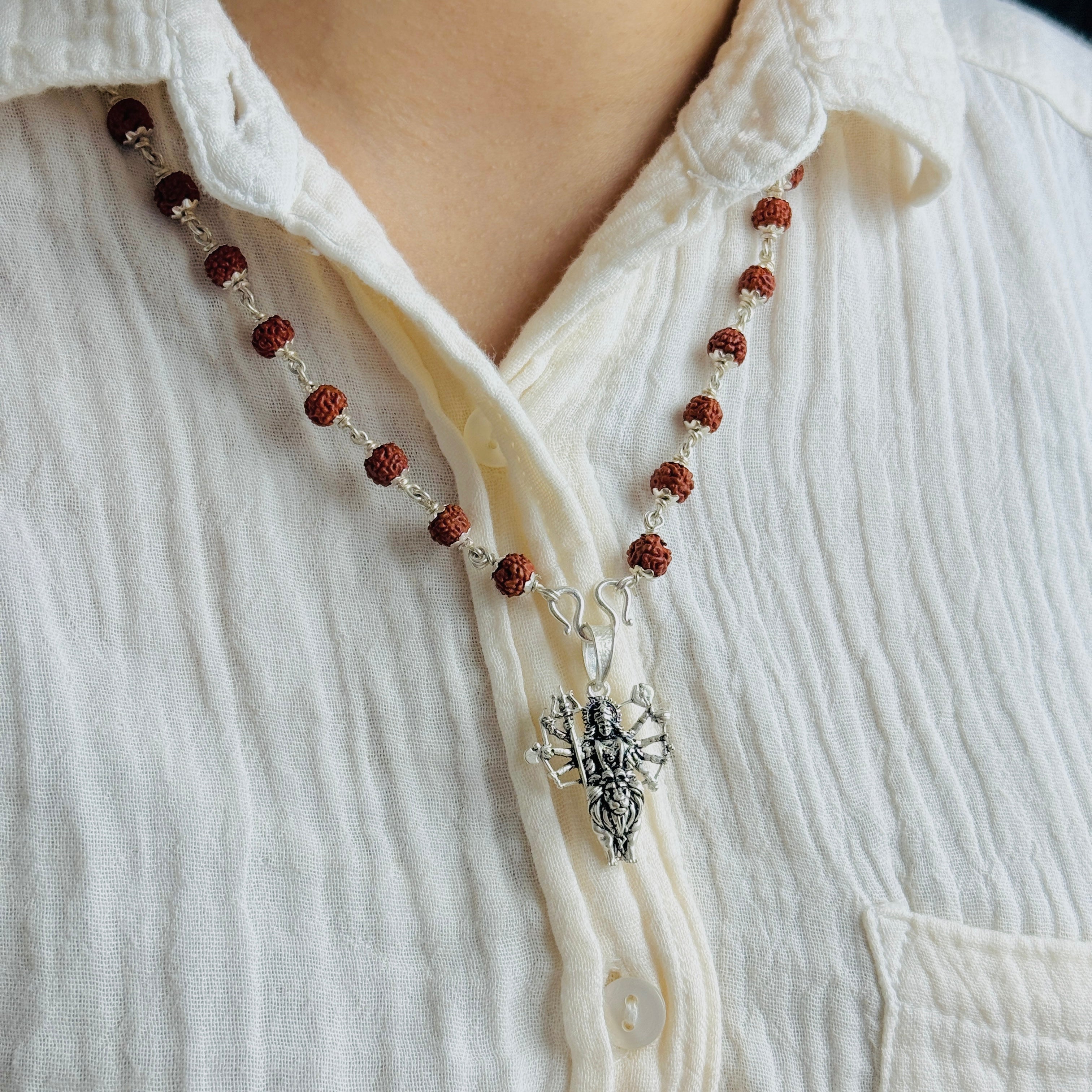 Maa Pure Silver Pendant: Ambika Edition