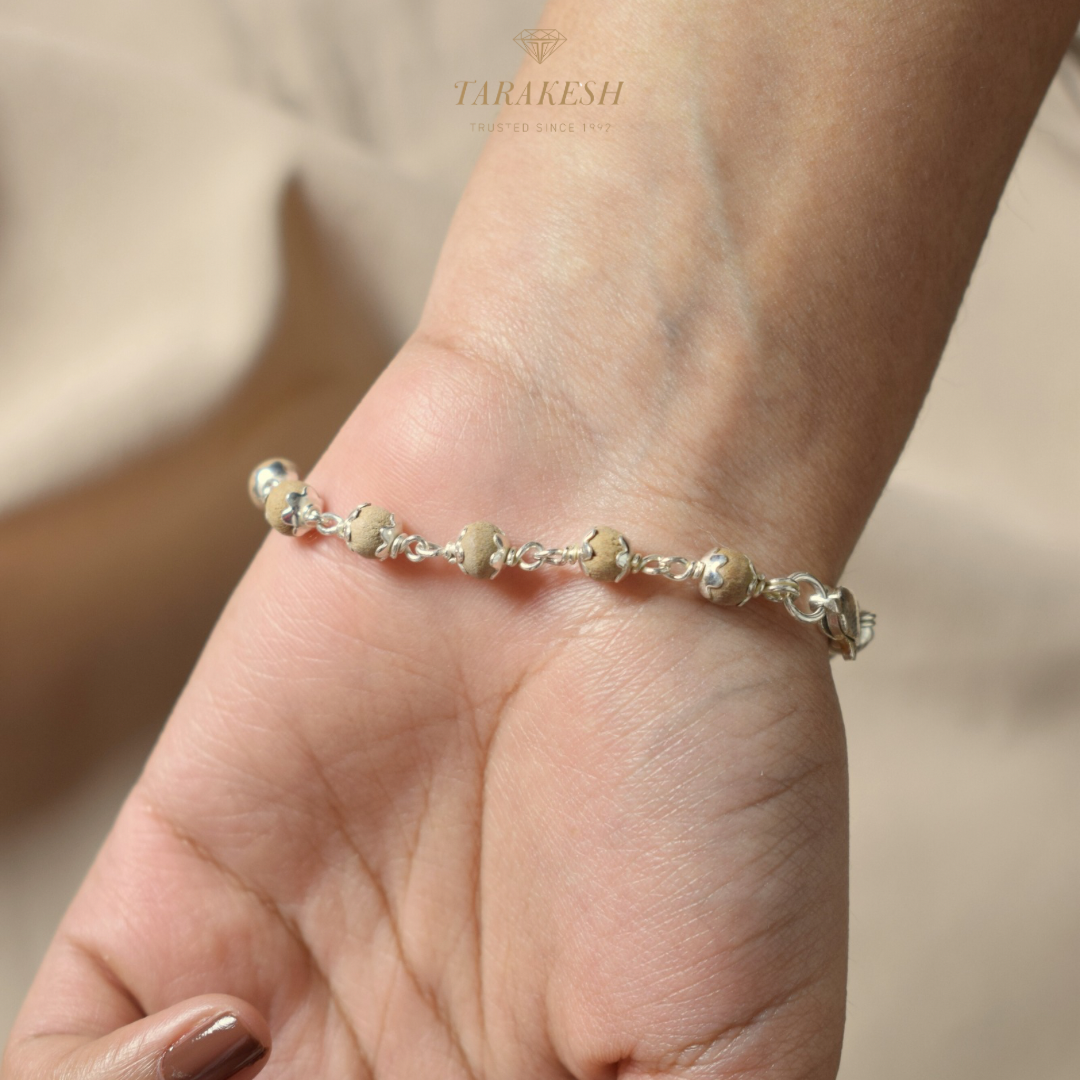 Tulsi Pure Silver Bracelet