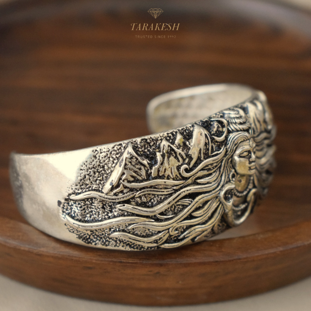 Shiva Pure Silver Bracelet: Tandava Edition