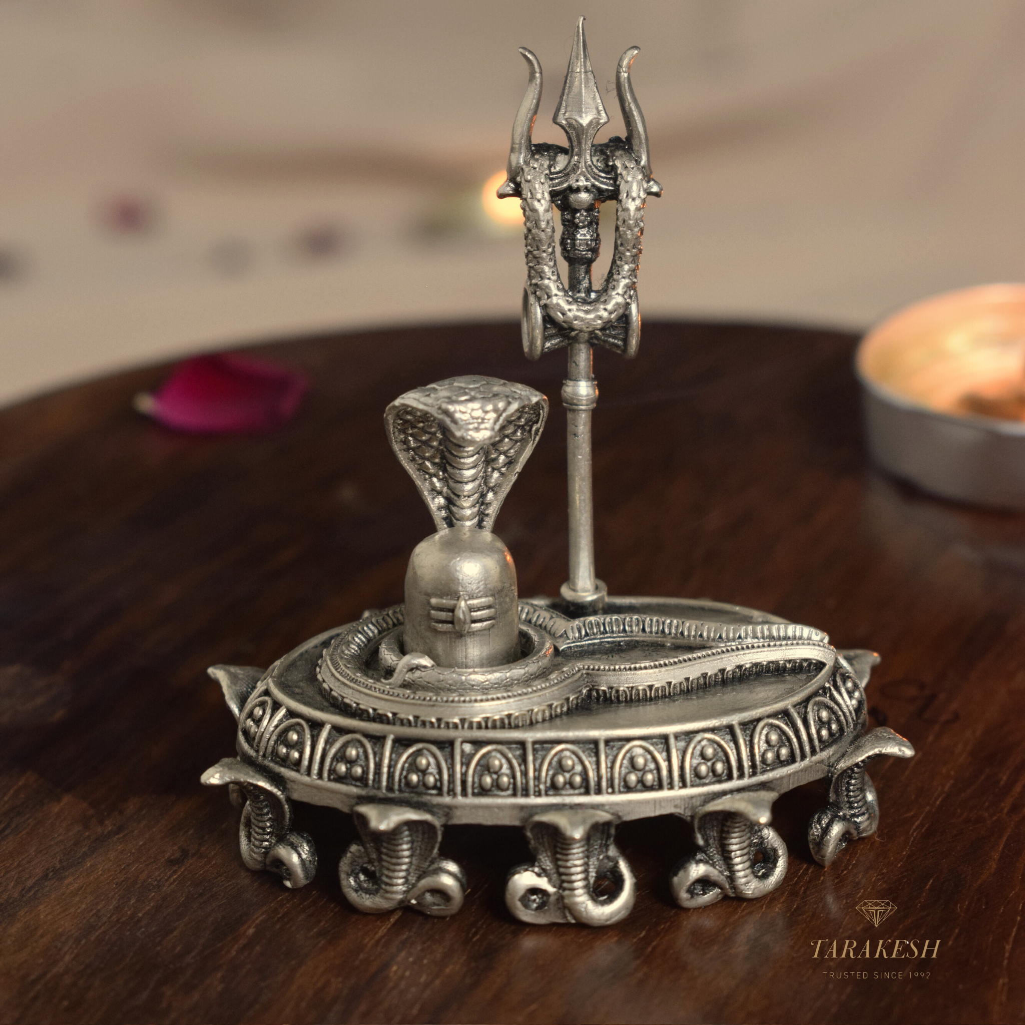 Shiva Pure Silver Idol: Lingam Edition