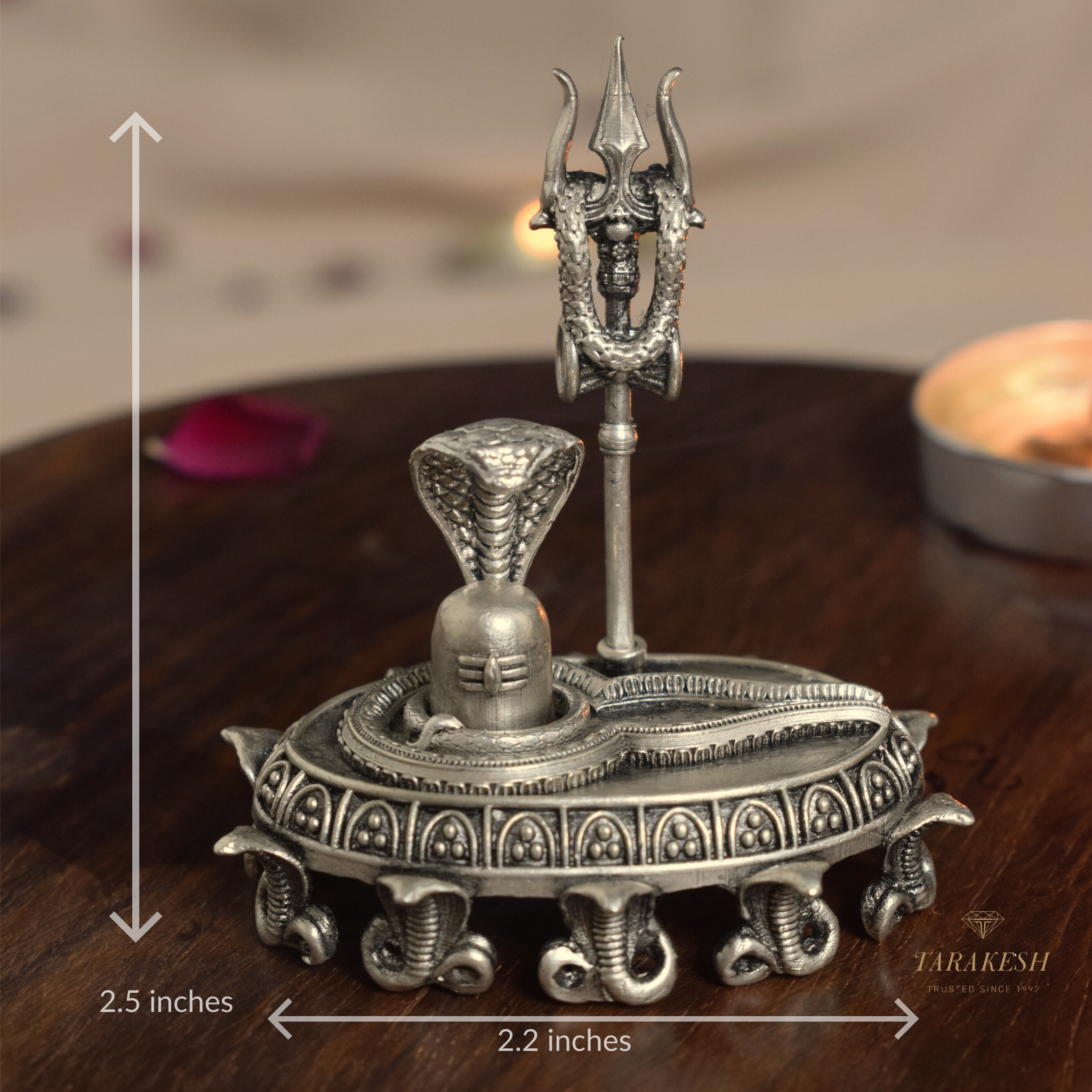 Shiva Pure Silver Idol: Lingam Edition