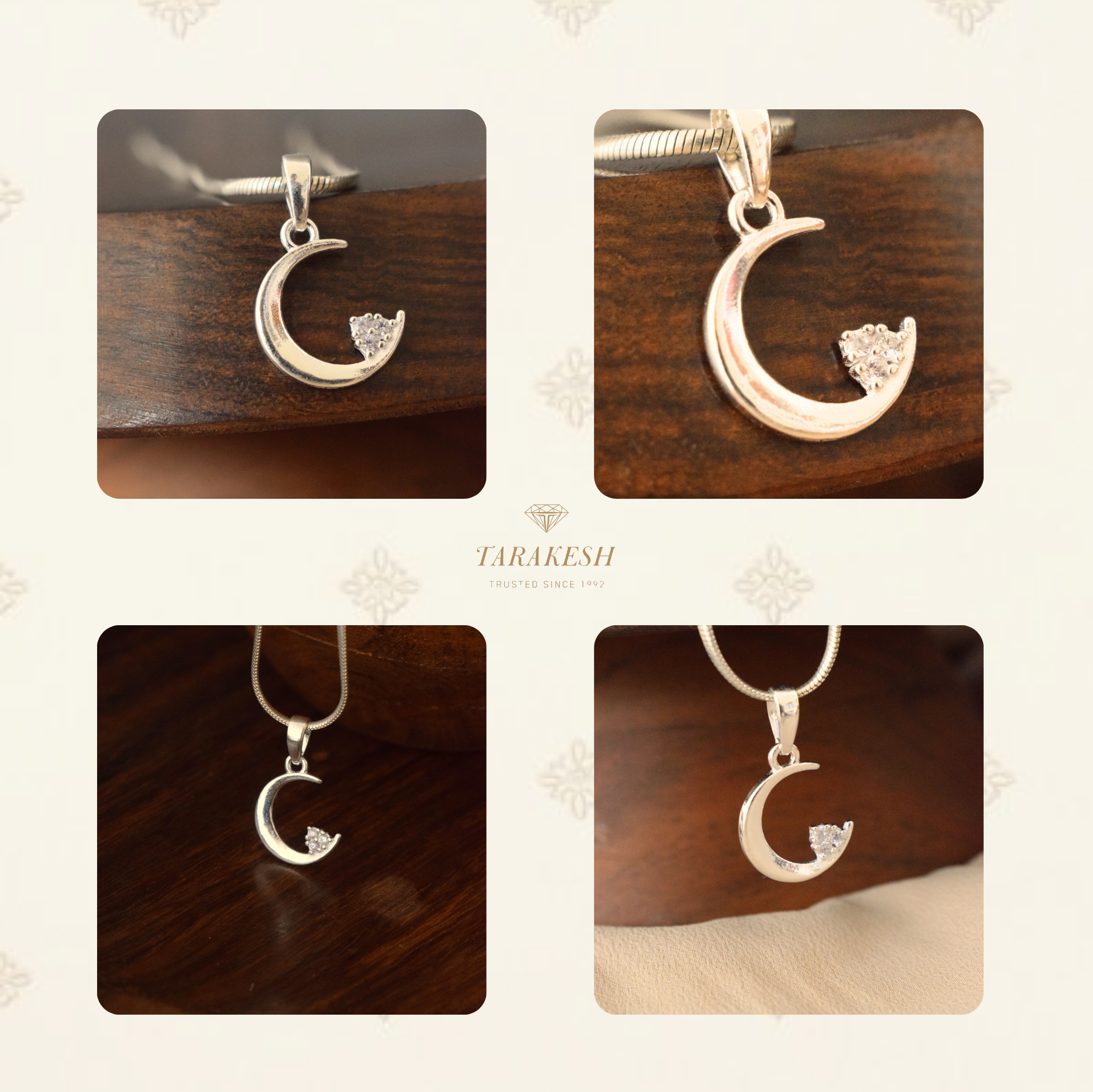 Moon Pure Silver Pendant