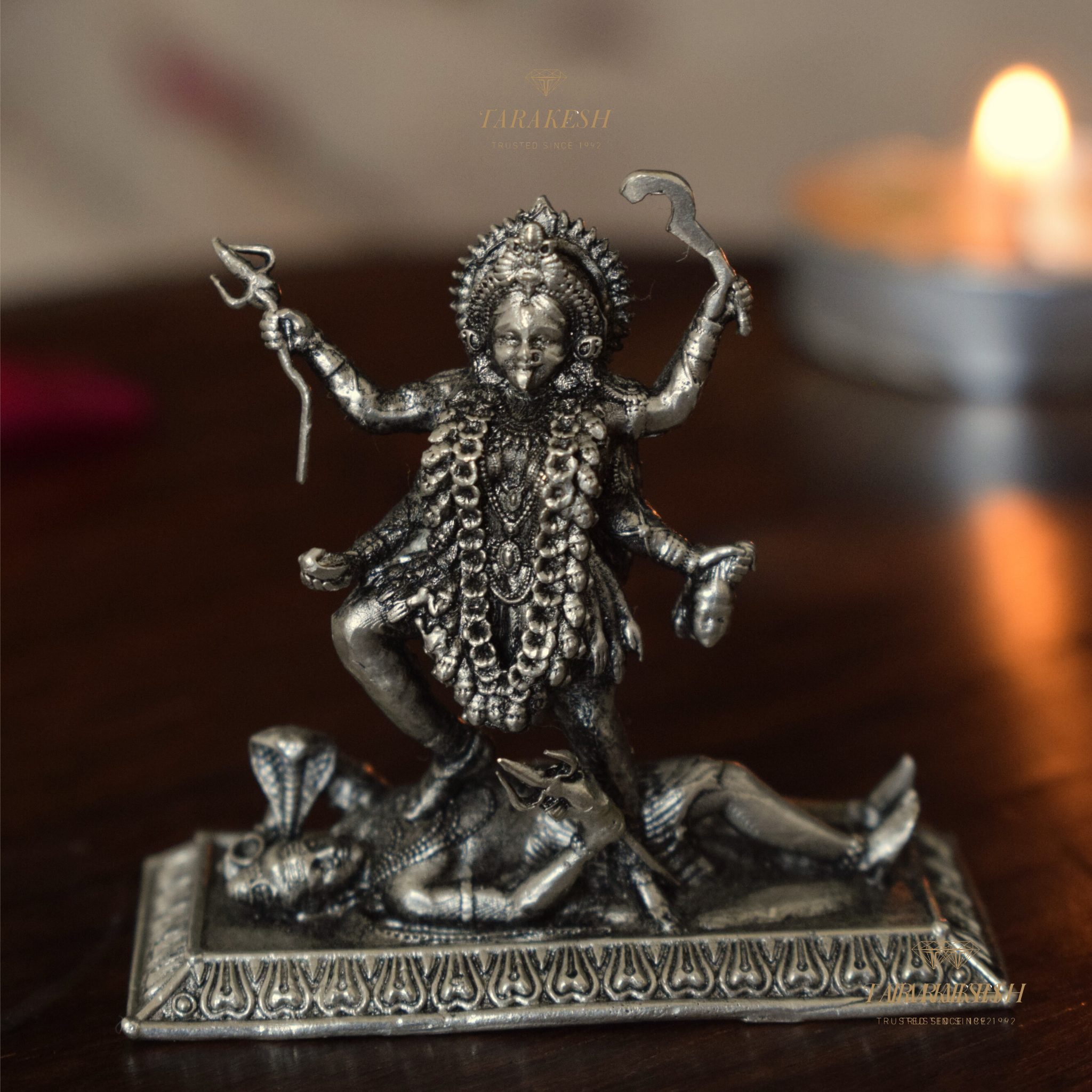 Kali Pure Silver Idol: Mahakali Edition