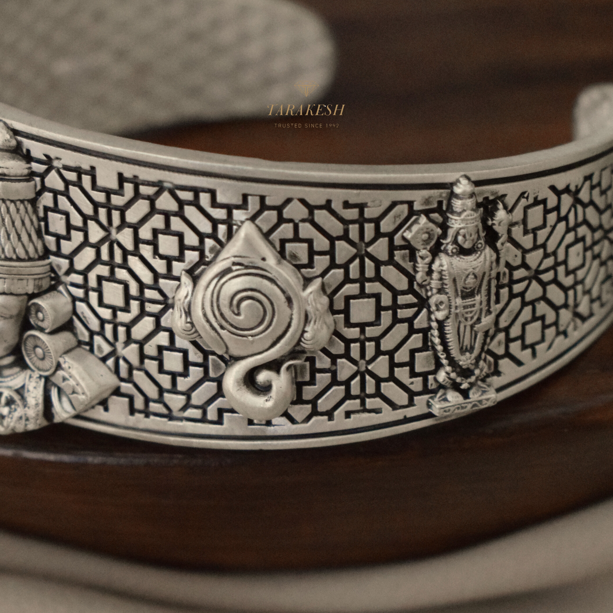 Tirumala Pure Silver Bracelet: Govinda Edition