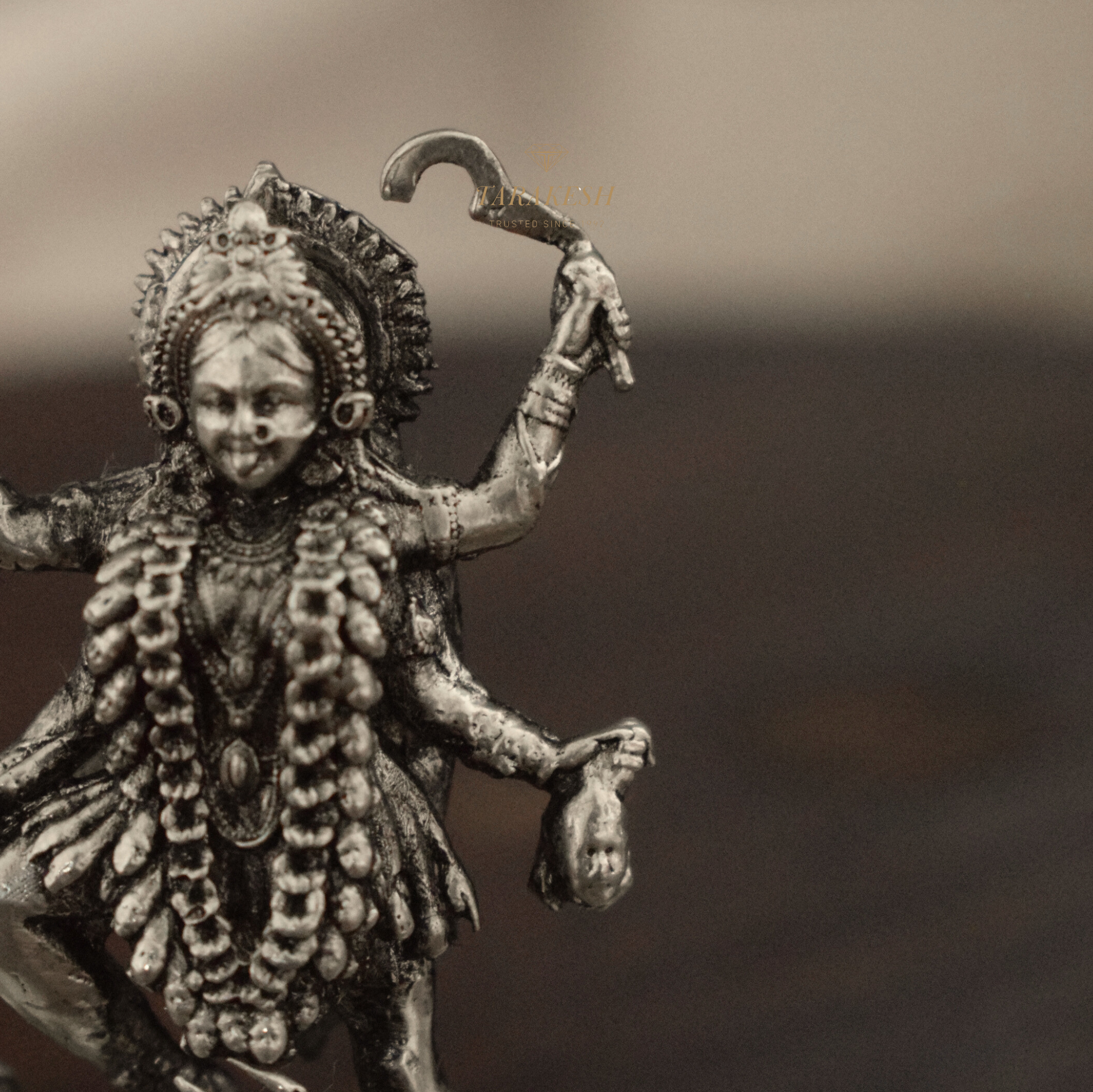 Kali Pure Silver Idol: Mahakali Edition
