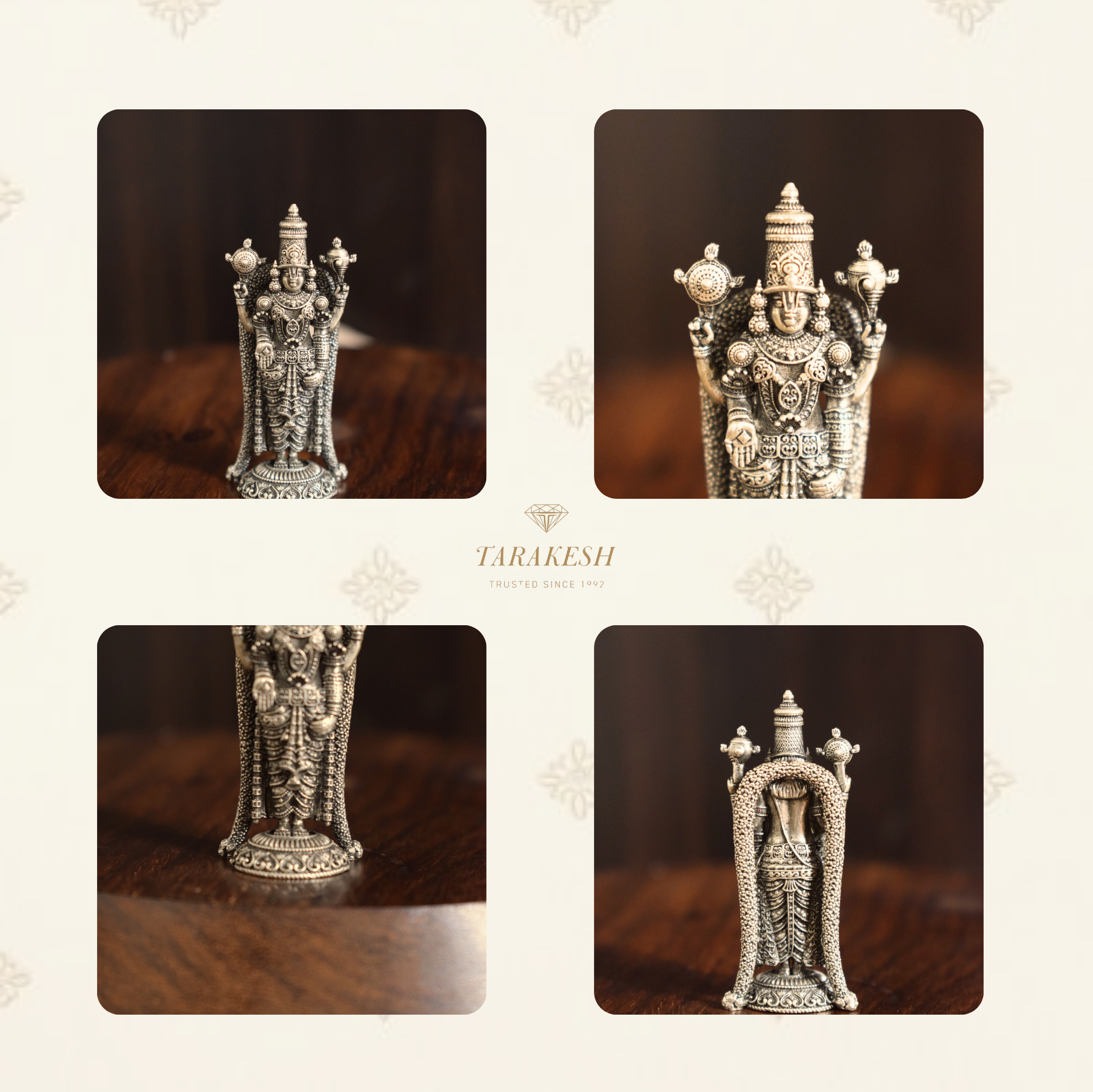 Tirupati Pure Silver Idol: Danda Balaji Edition