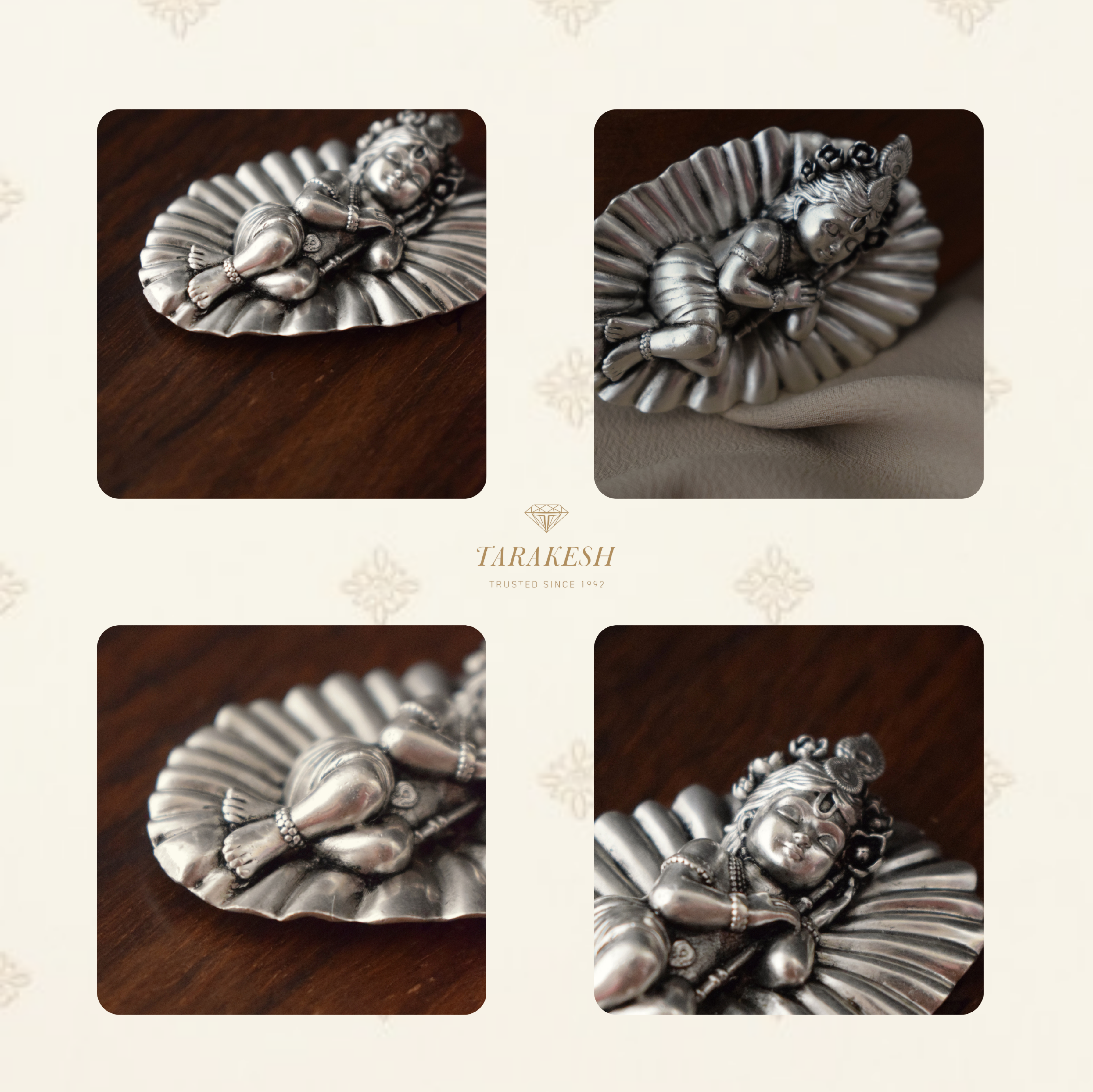 Krishna Pure Silver Idol: Kanha Edition