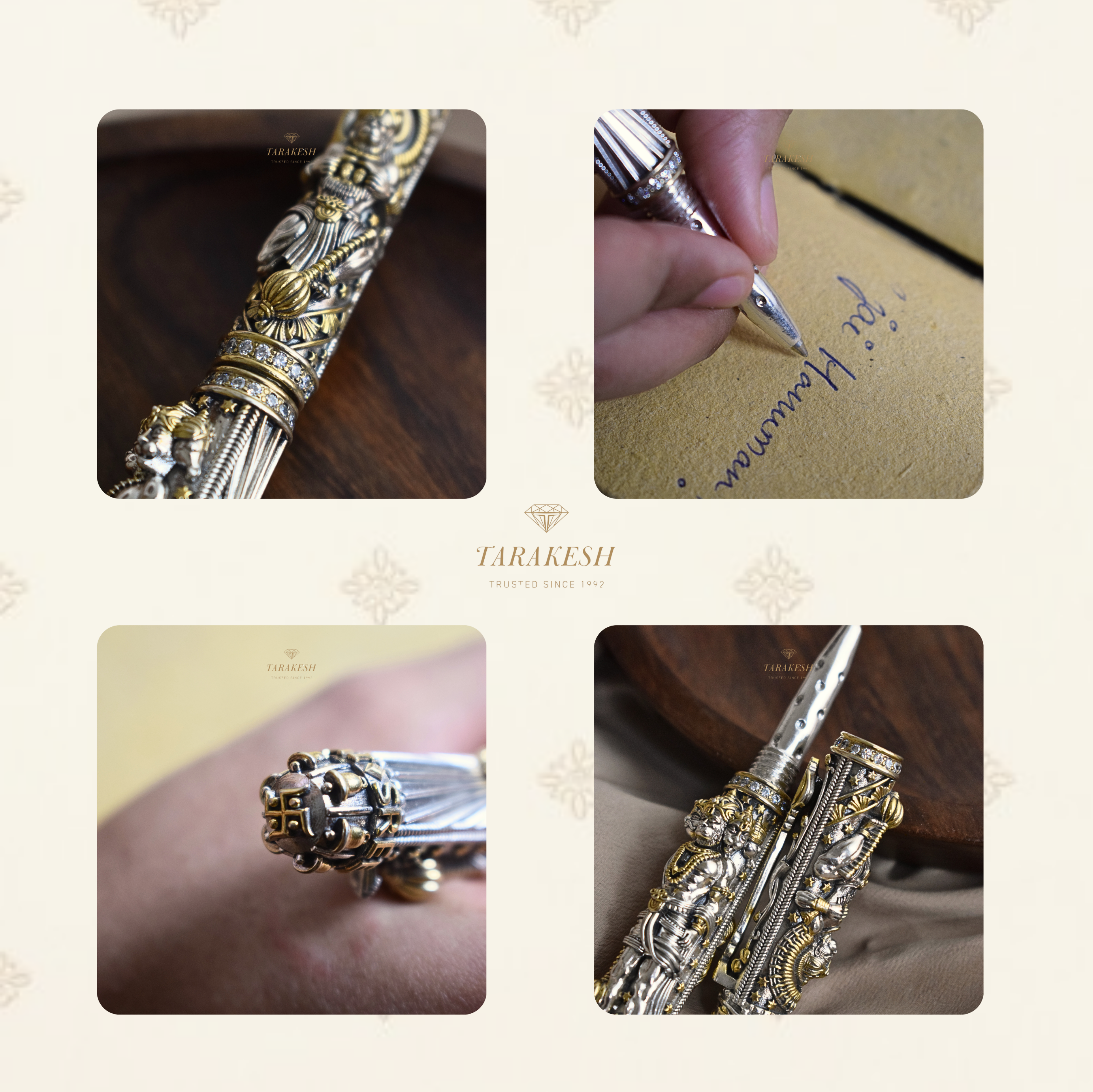 Hanuman Pure Silver Pen