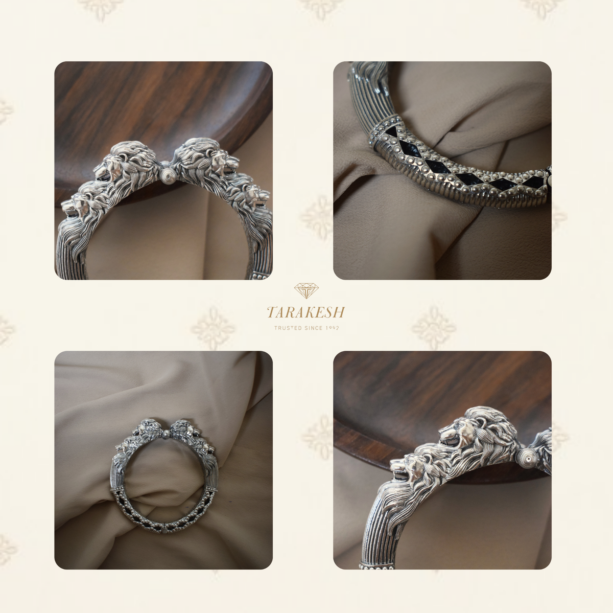 Lion Bracelet Pure Silver: Maharana Edition