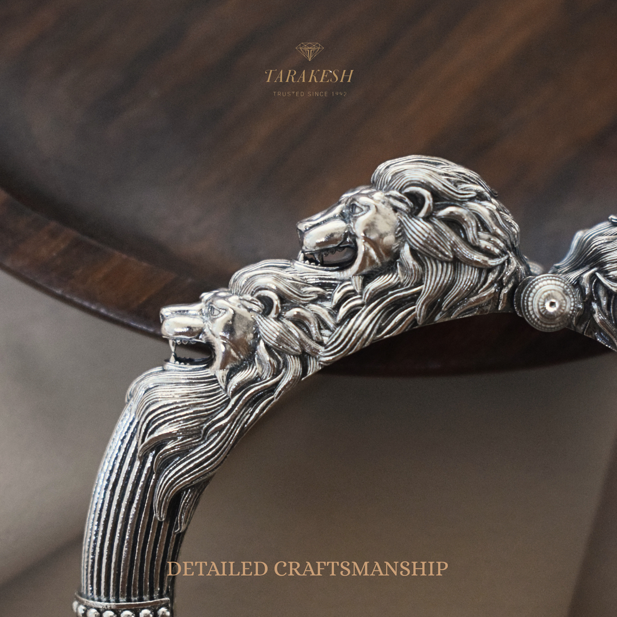 Lion Bracelet Pure Silver: Maharana Edition
