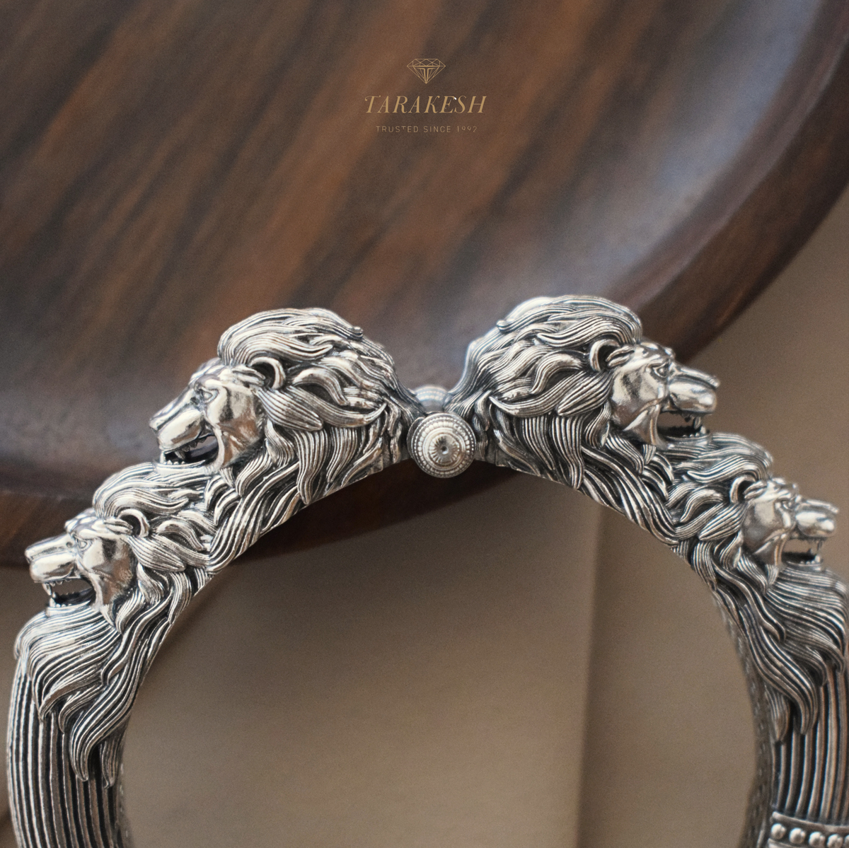 Lion Bracelet Pure Silver: Maharana Edition