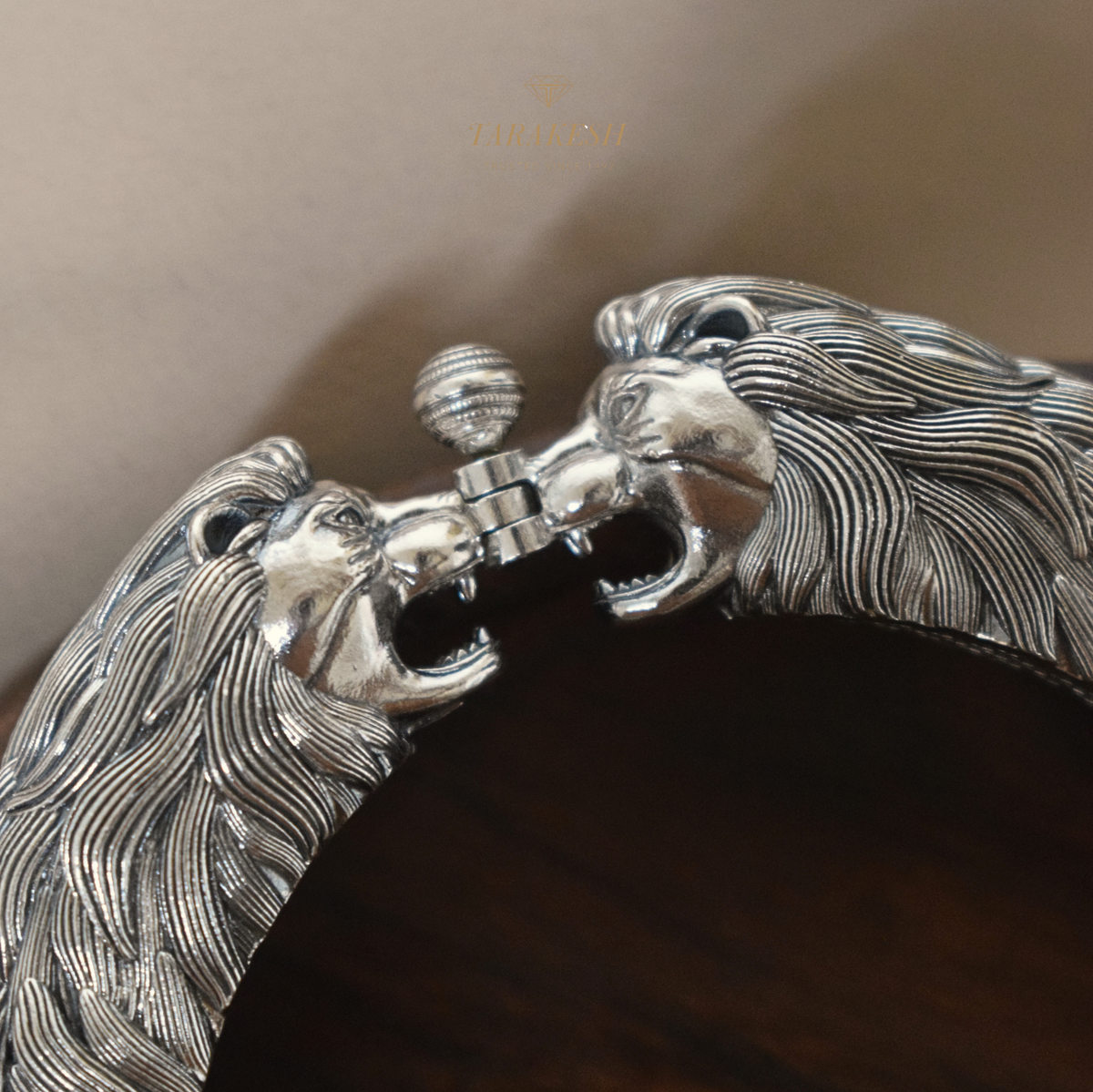 Lion Bracelet Pure Silver: Rudra Edition
