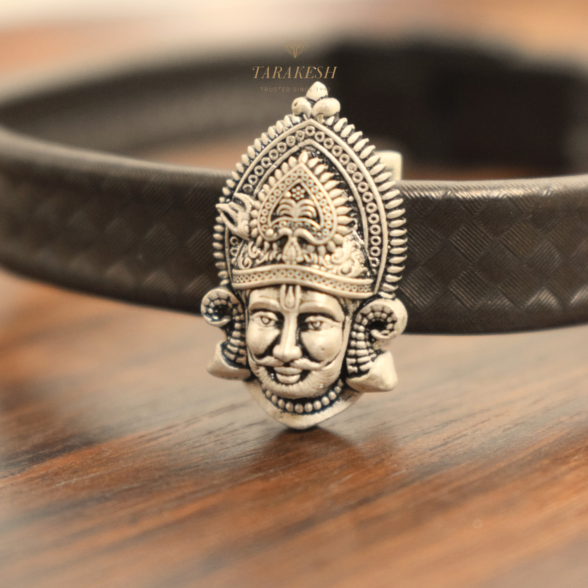 Khatu Shyam Pure Silver Bracelet