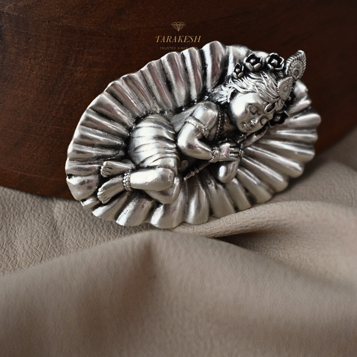 Krishna Pure Silver Idol: Kanha Edition