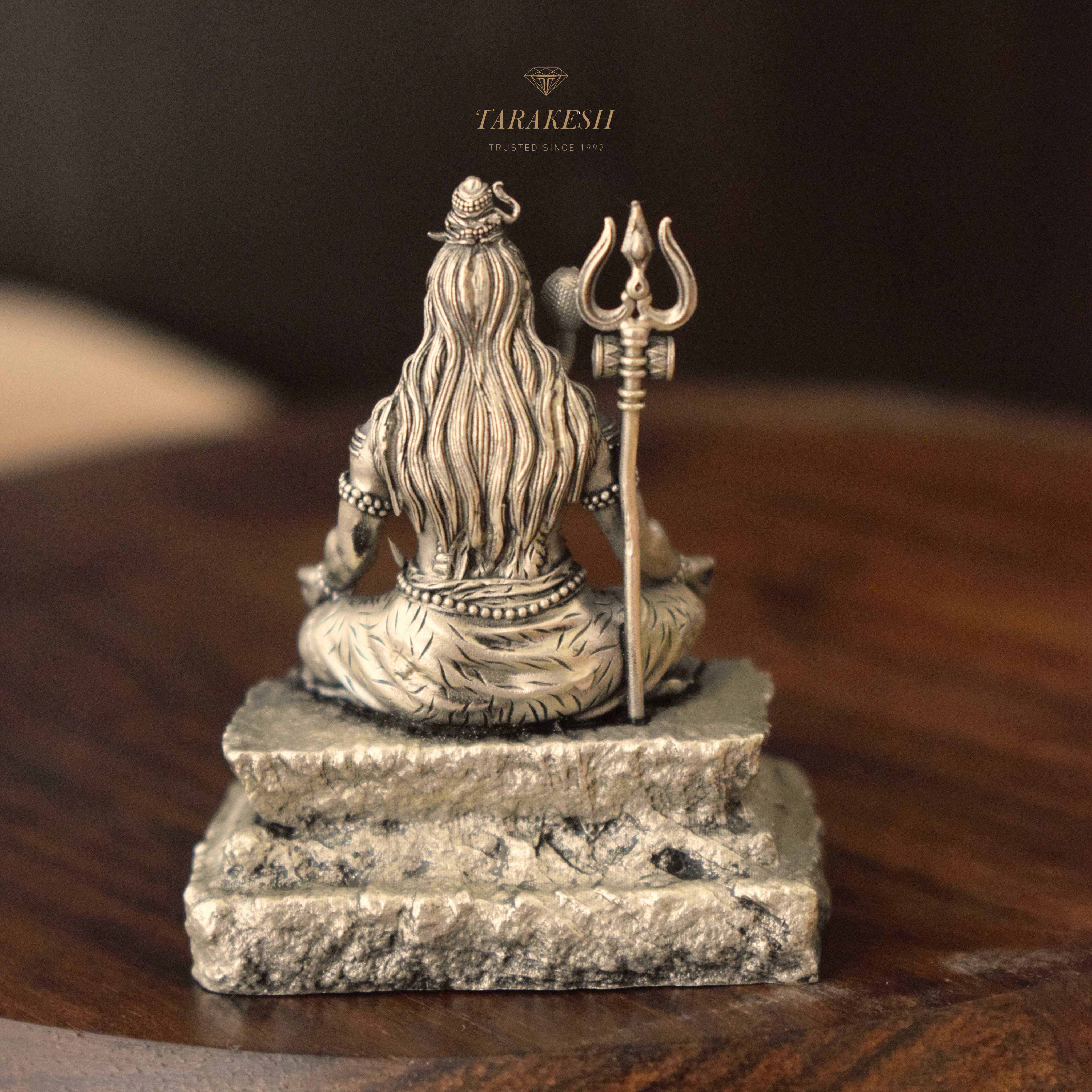 Shiva Pure Silver Idol: Yogi Edition