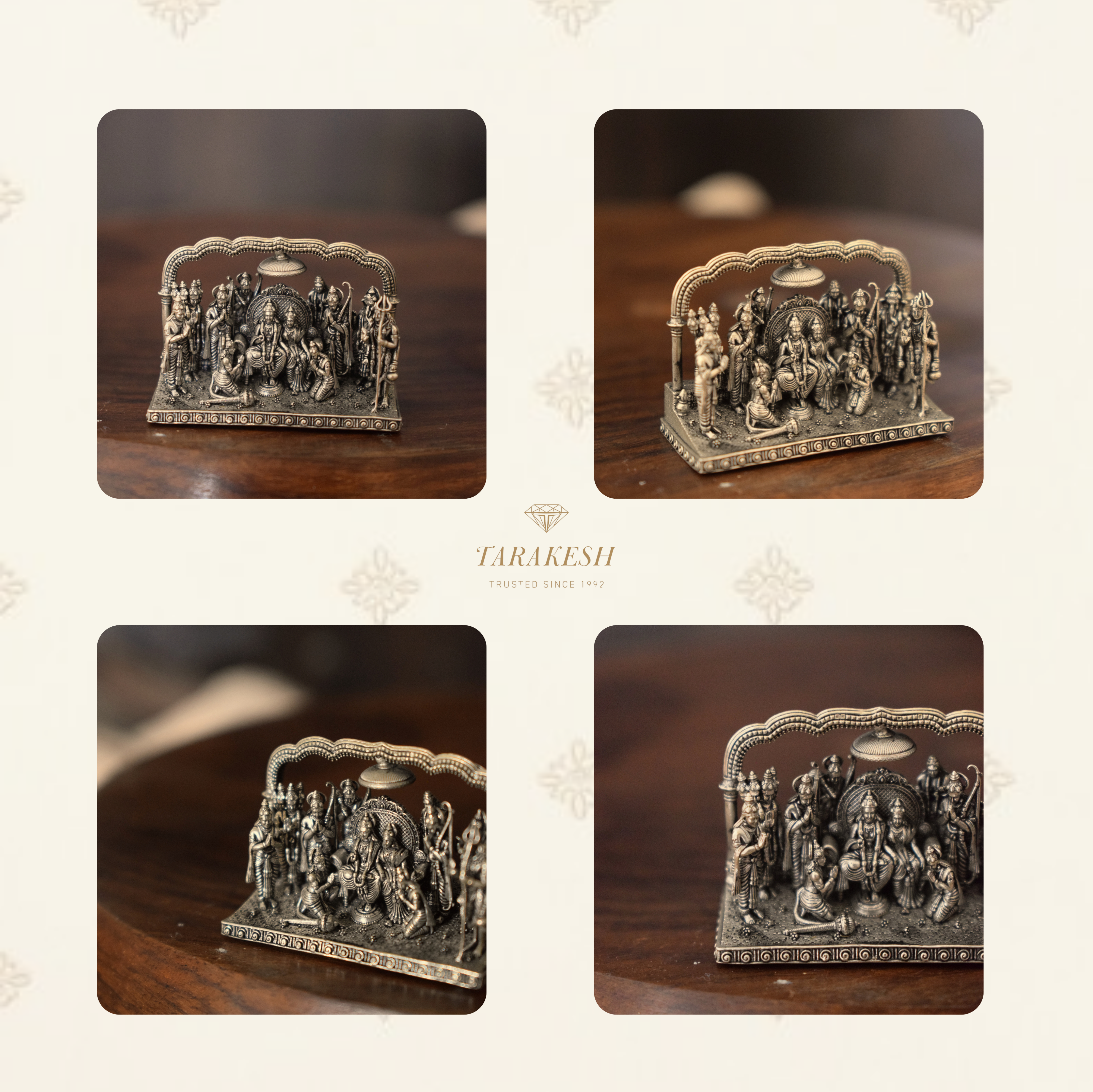 Ram Darbar Pure Silver Idol