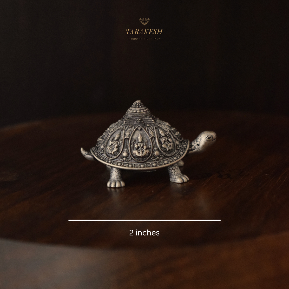 Tortoise Shree Yantra Silver Idol