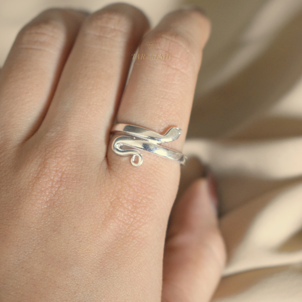 Snake Pure Silver Ring