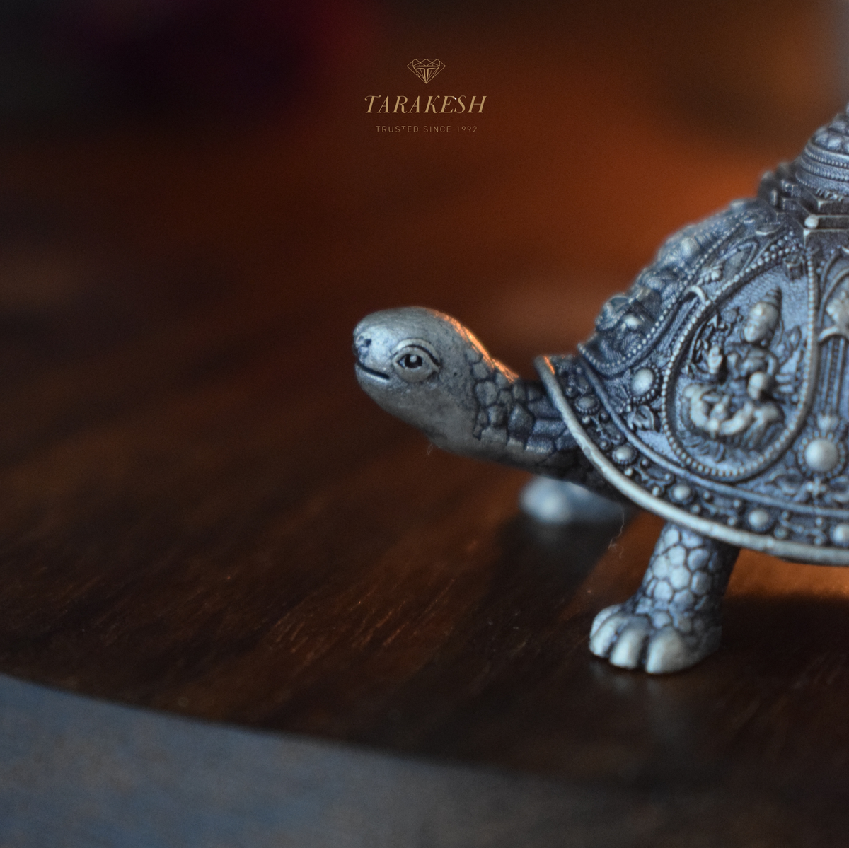 Tortoise Shree Yantra Silver Idol
