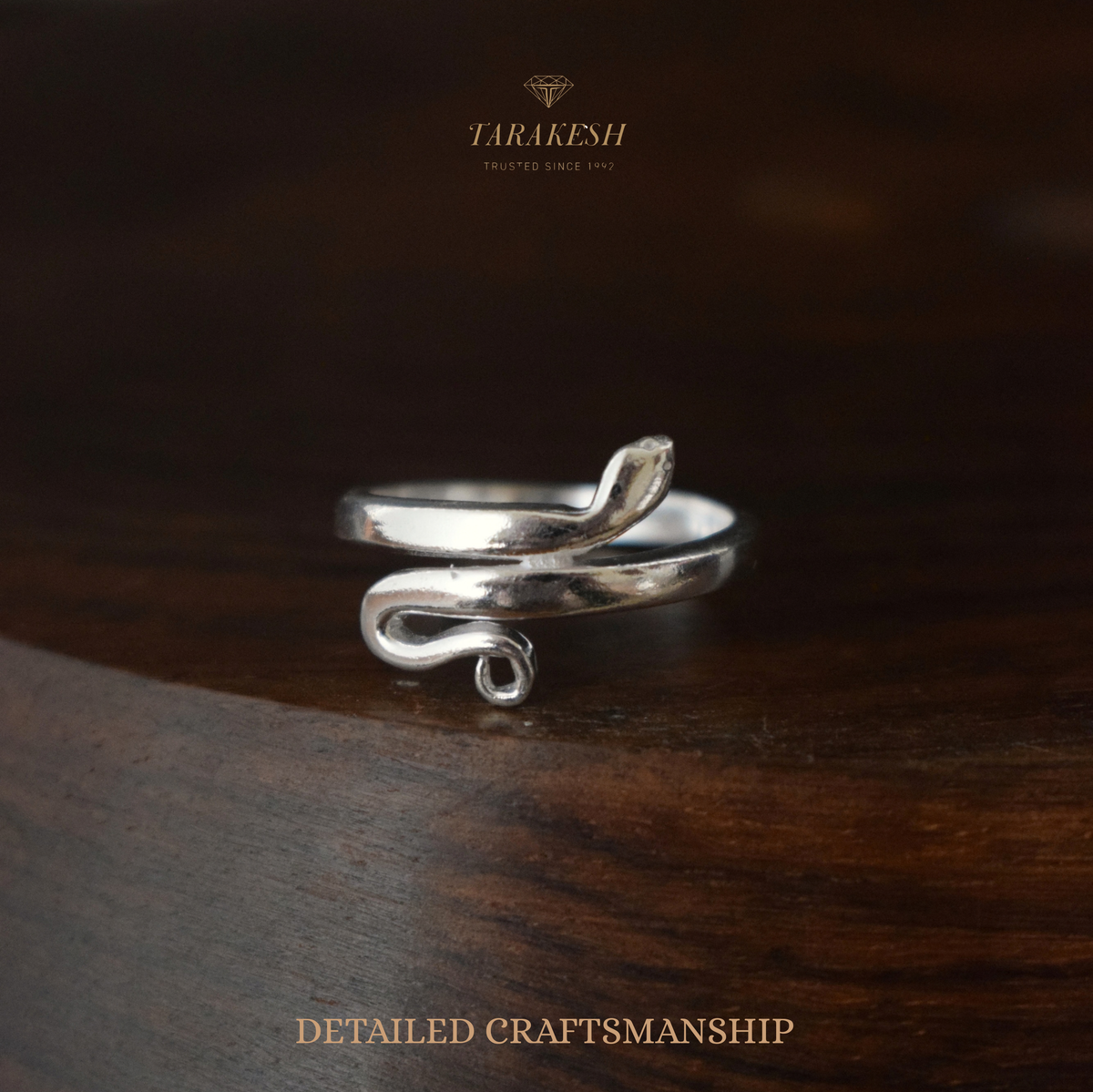 Snake Pure Silver Ring