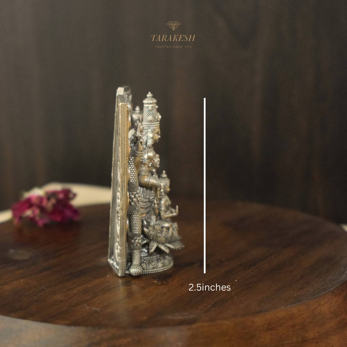 Laxmi Narayan Pure Silver Idol: Craftsman Special