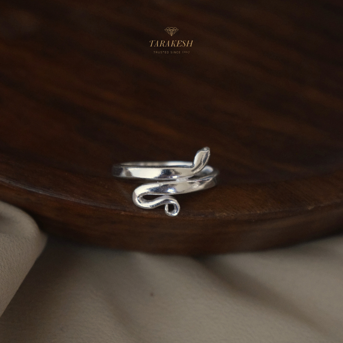 Snake Pure Silver Ring