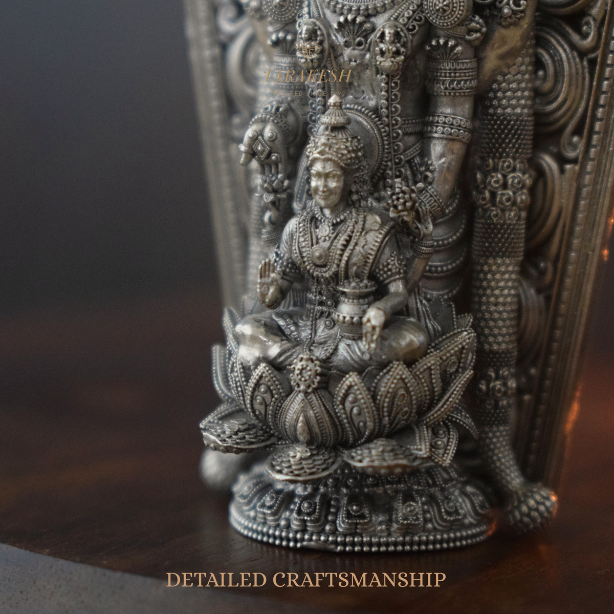 Laxmi Narayan Pure Silver Idol: Craftsman Special