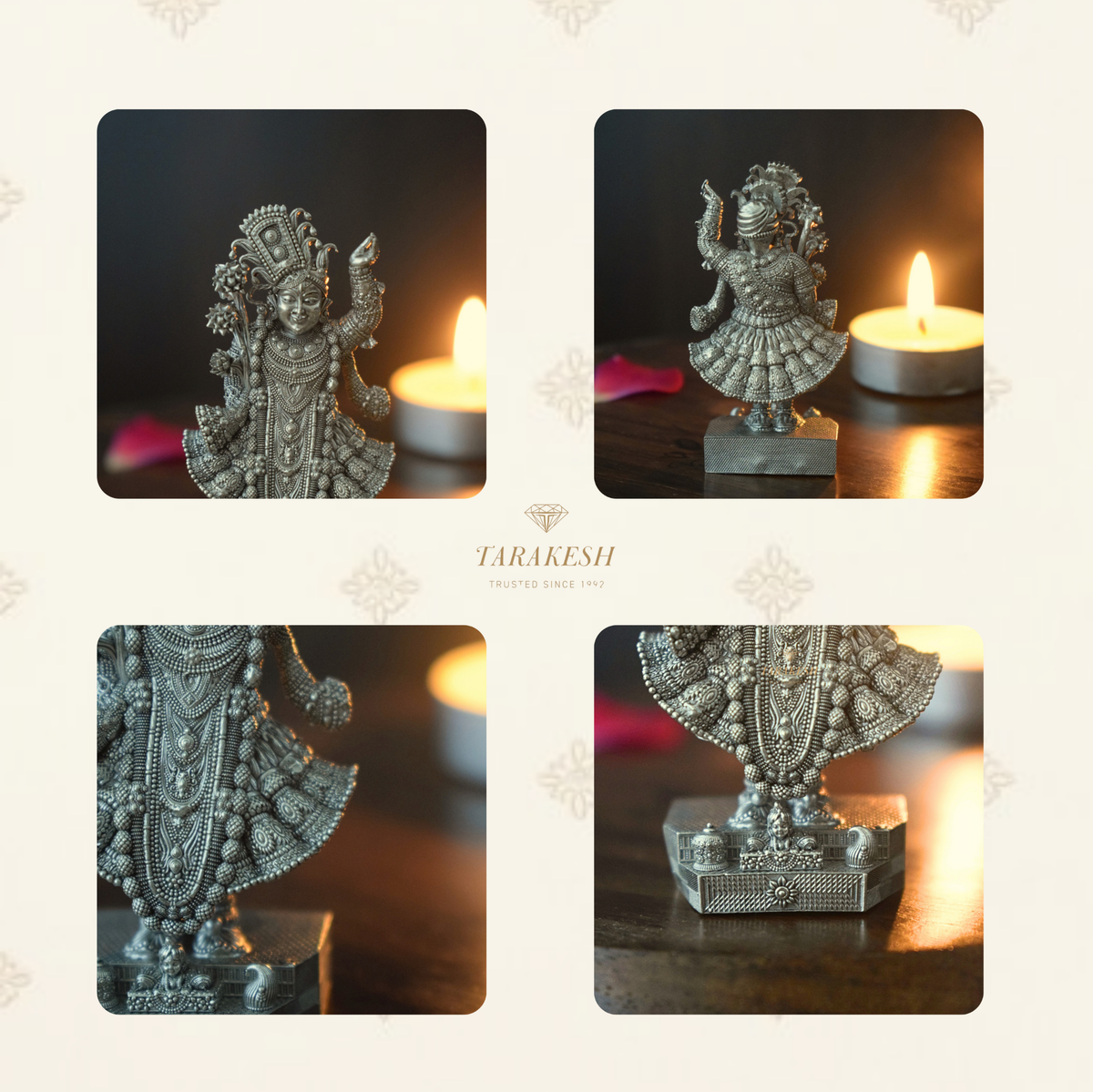 Shreenath Ji Pure Silver Idol