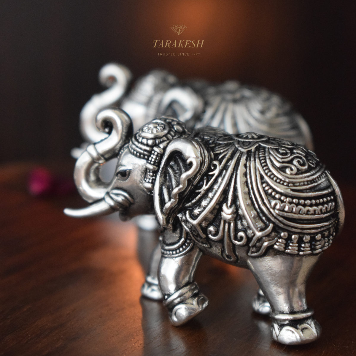 Elephant Pure Silver Idol