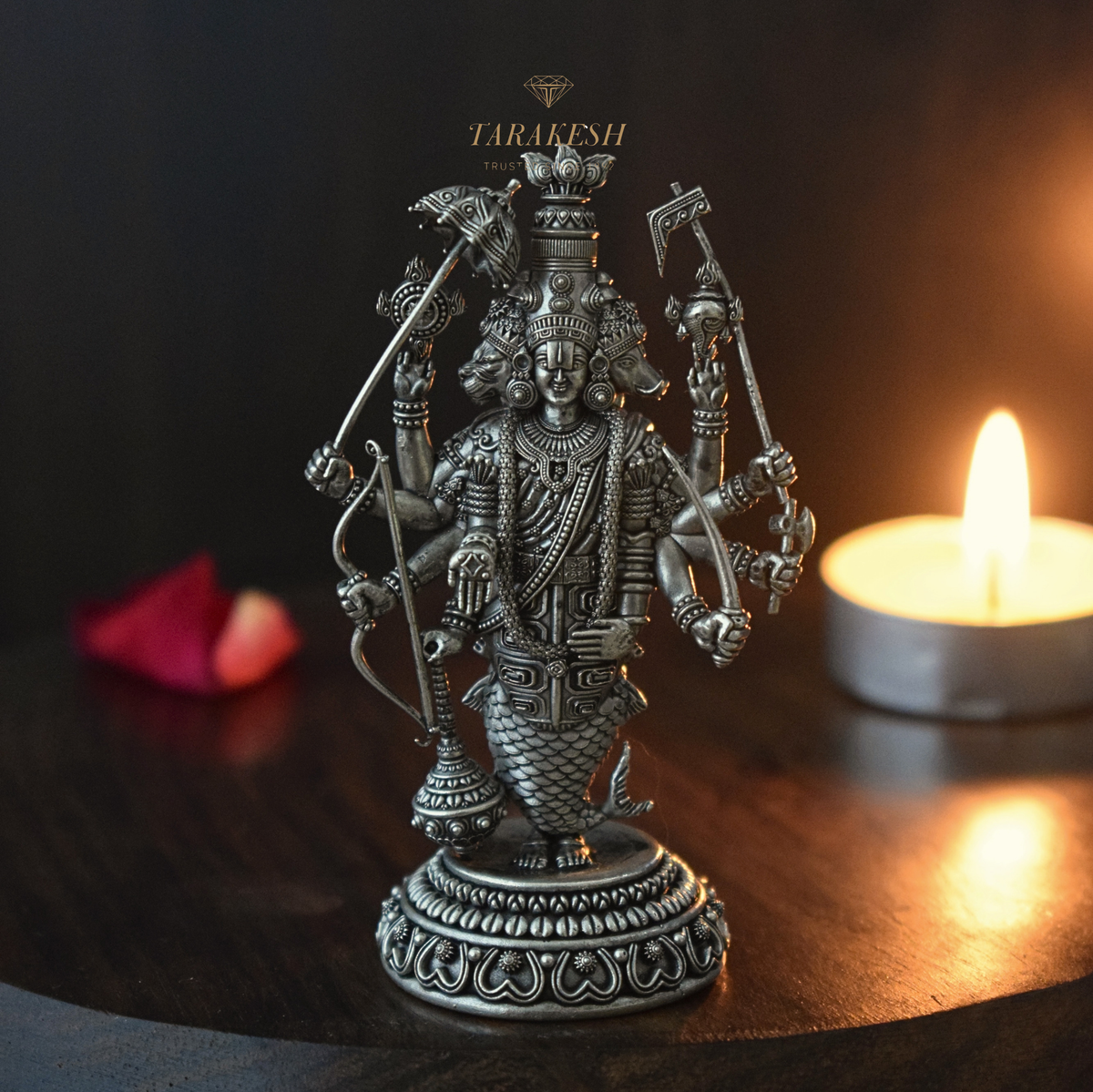 Vishnu Pure Silver Idol: Vaikuntha Special