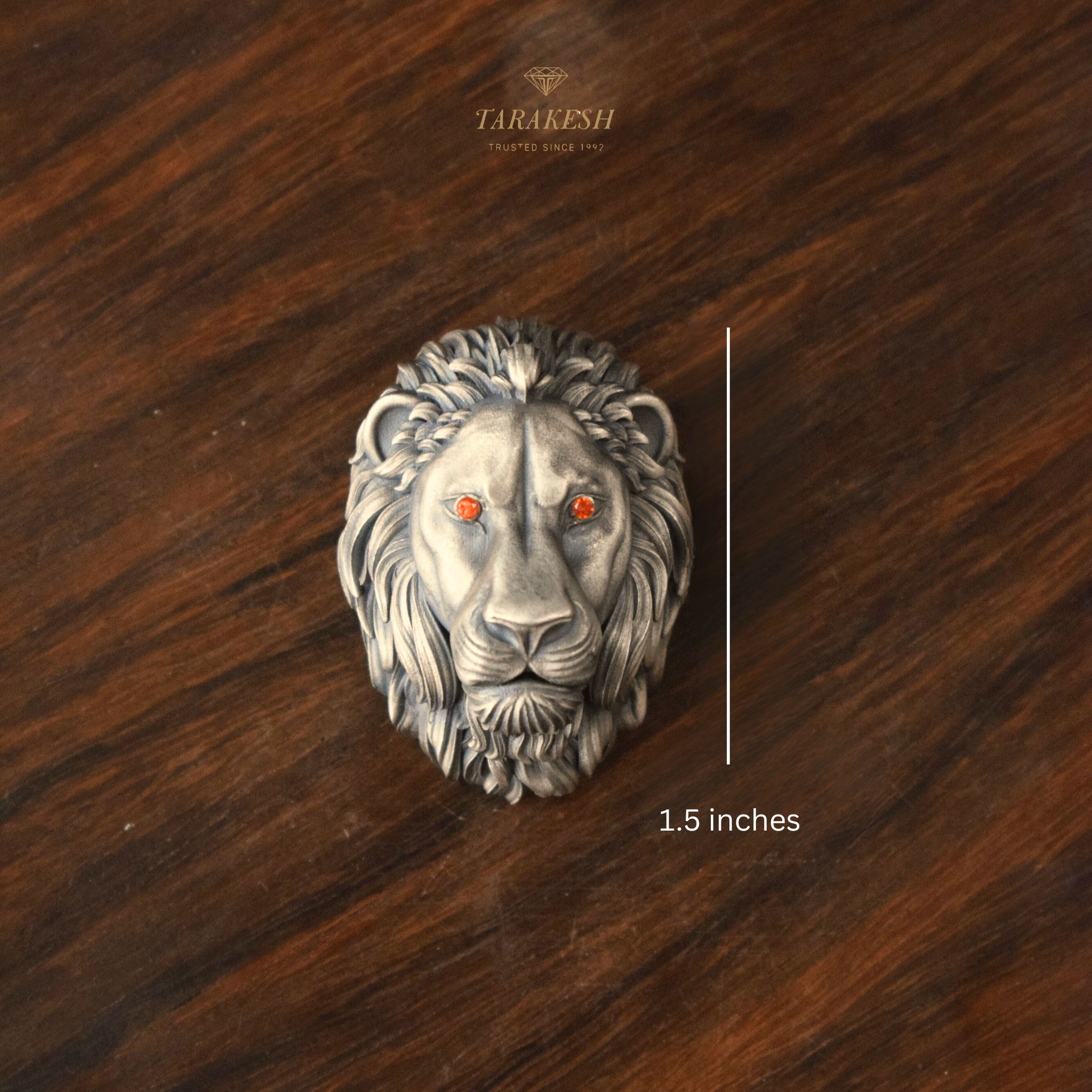 Lion Pure Silver Brooch: Leo Edition