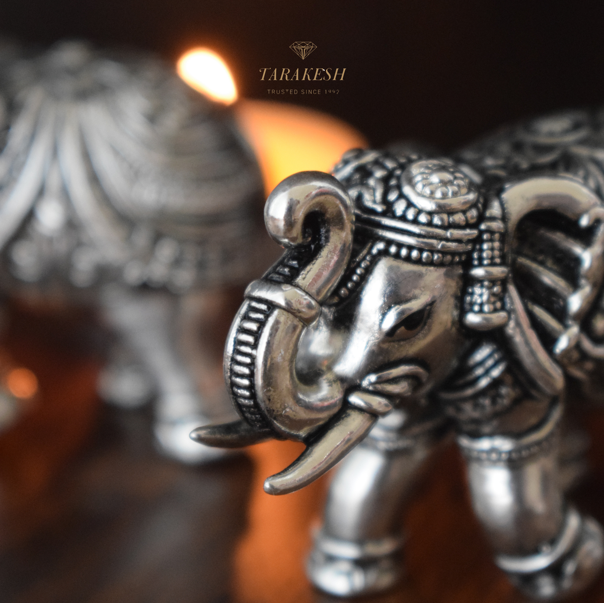 Elephant Pure Silver Idol