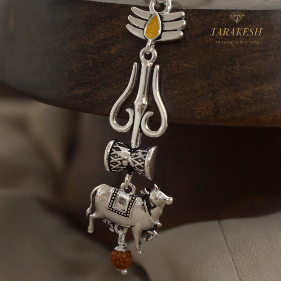 Shiva Pure Silver Pendant: Nandi Edition
