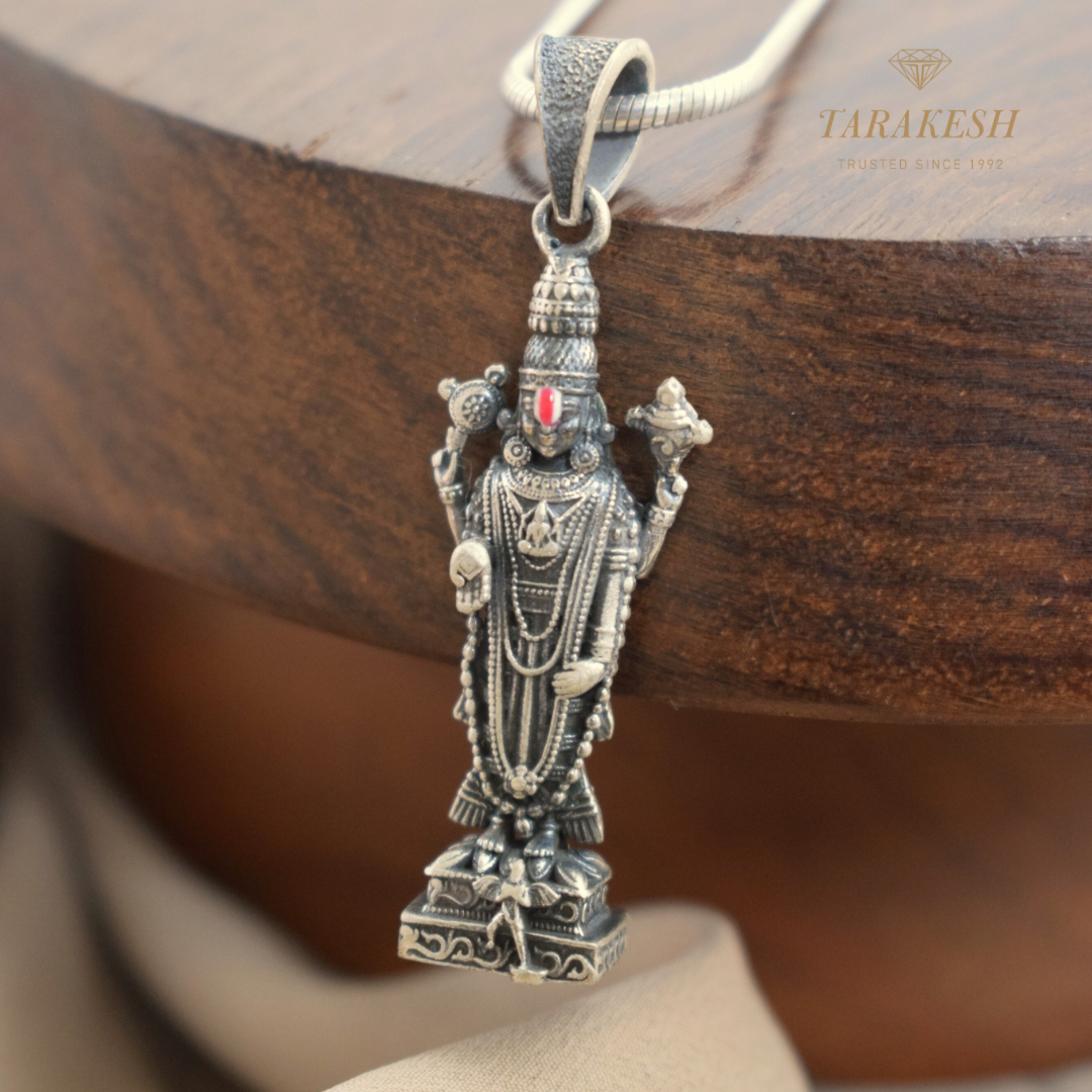 Venkateshwara Pure Silver Pendant: Govinda Edition