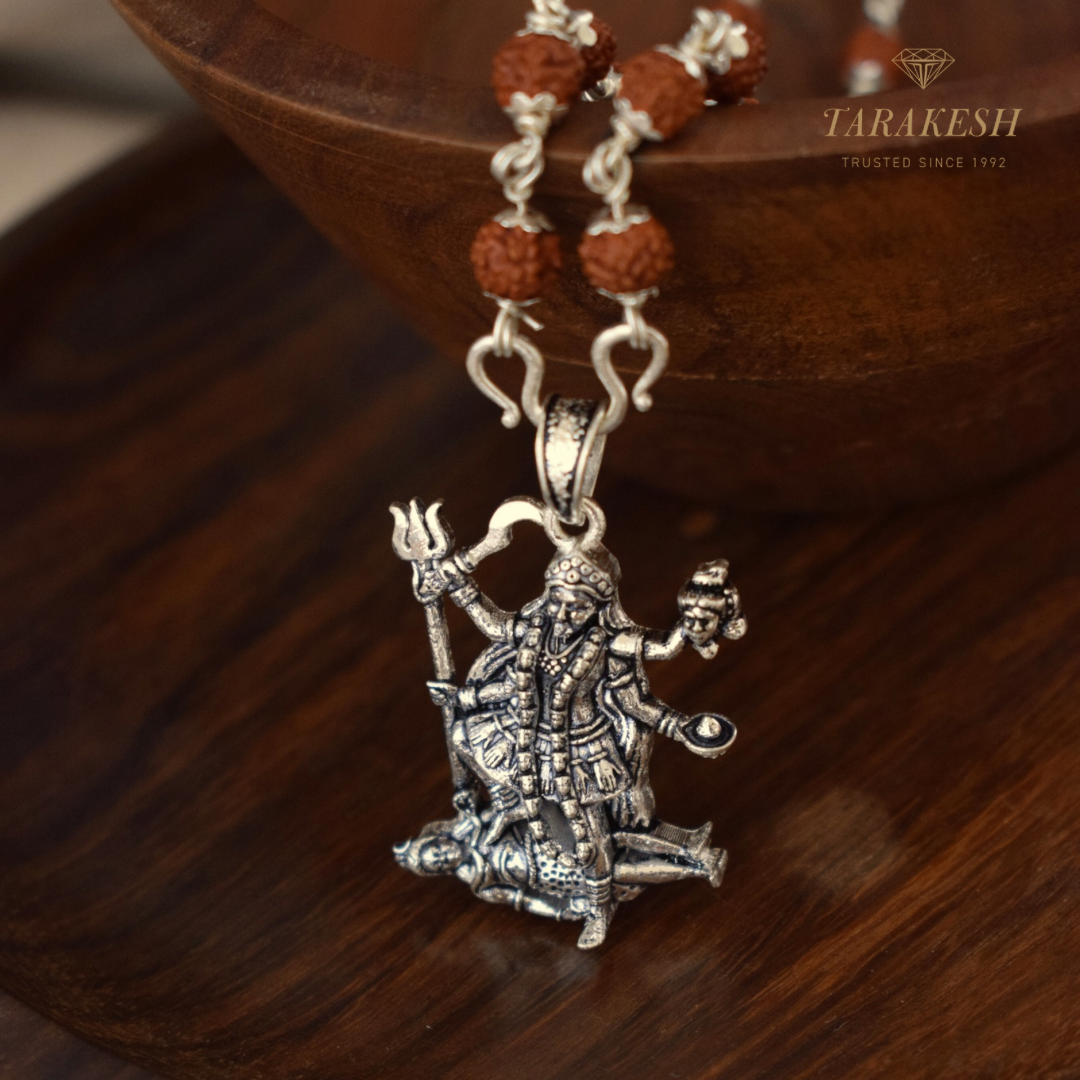 Pure Silver Maa Kali Pendent