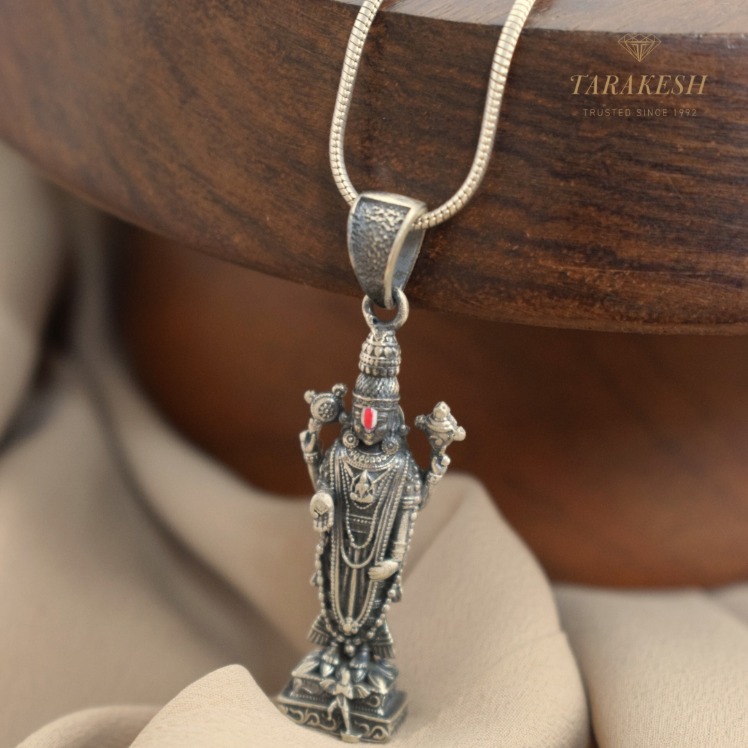 Venkateshwara Pure Silver Pendant: Govinda Edition