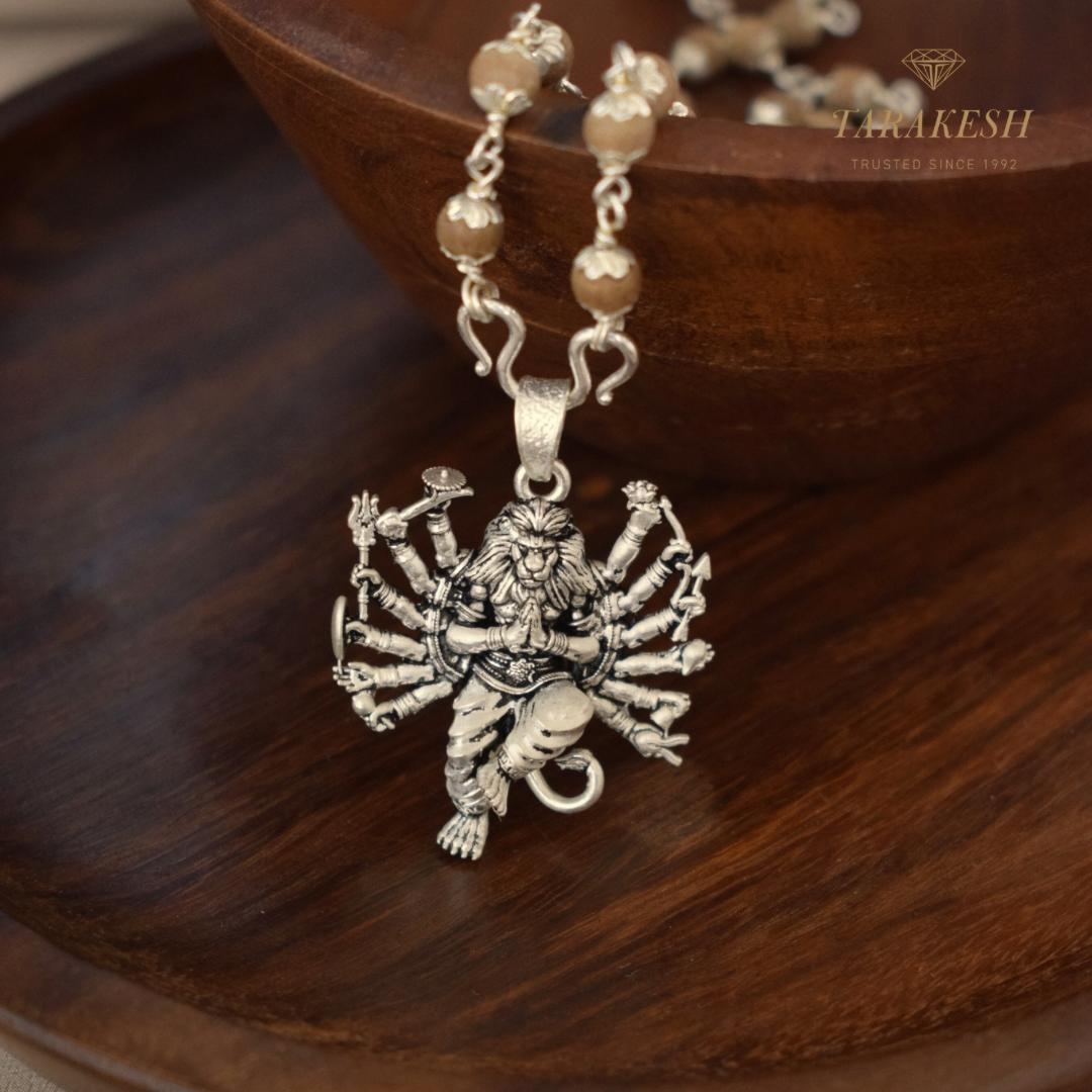 Narasimha Pure Silver Pendent