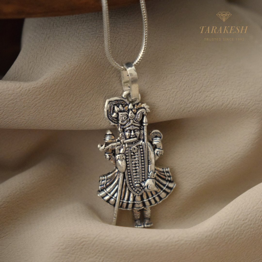Shreenath Pure Silver Pendent