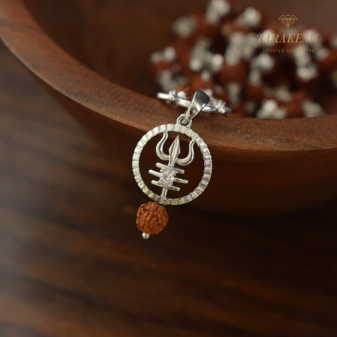 Shiva Pure Silver Pendant: Rudrashakti Edition