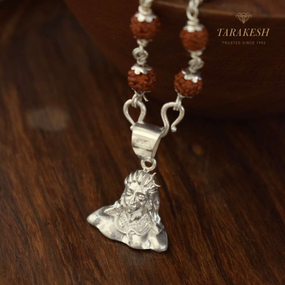 Shiva Pure Silver Pendant: Adiyogi Edition