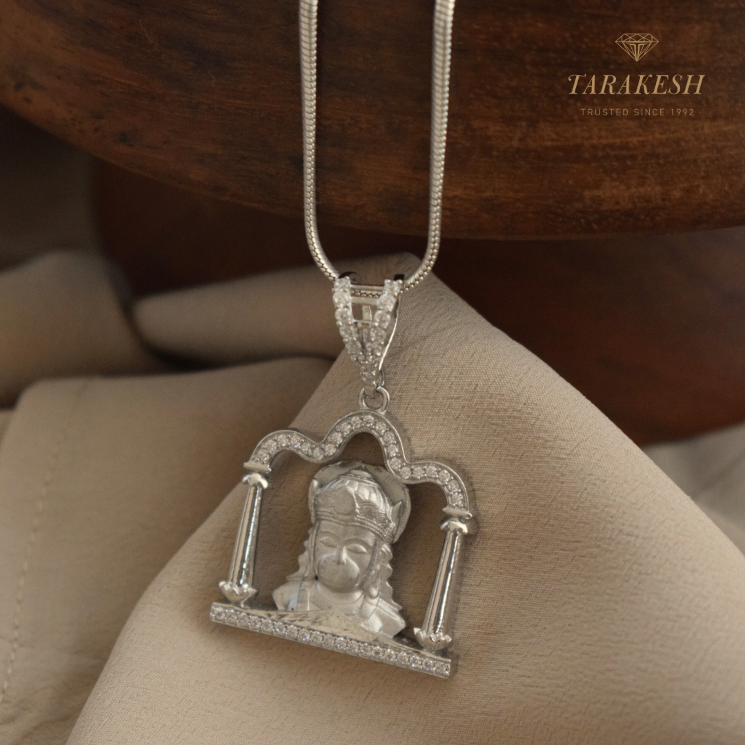 Hanuman Pure Silver Pendant: Anjaneya Edition