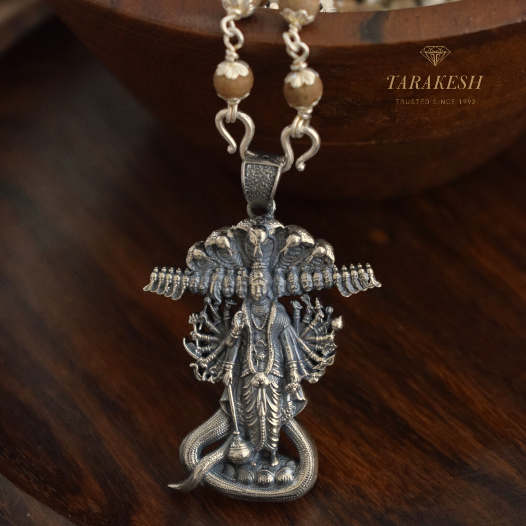 Vishnu Pure Silver Pendant