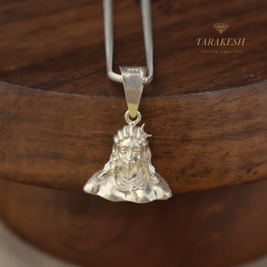 Shiva Pure Silver Pendant: Adiyogi Edition