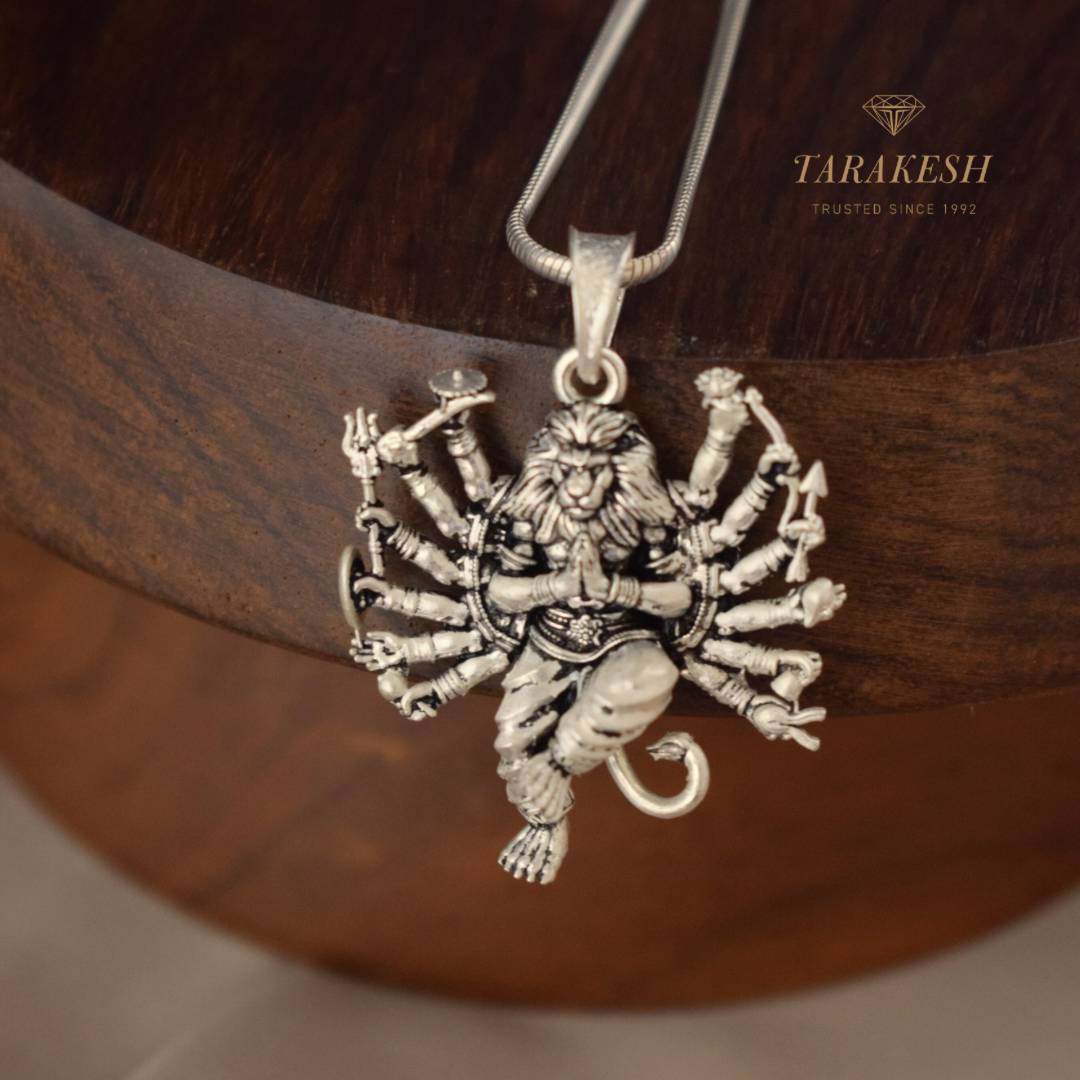 Narasimha Pure Silver Pendent