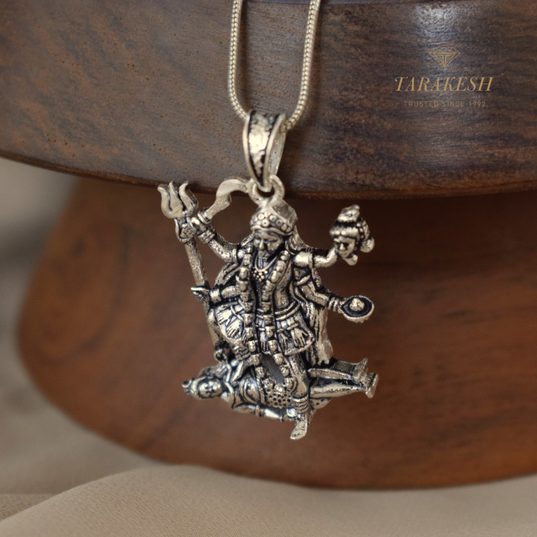 Pure Silver Maa Kali Pendent