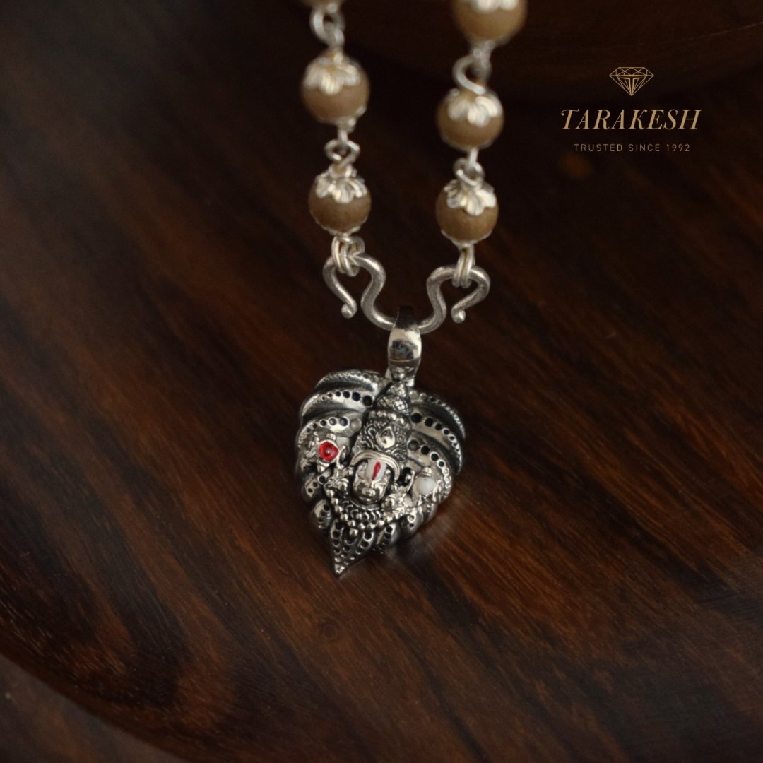 Tirupati Pure Silver Pendant: Srinivasa Edition