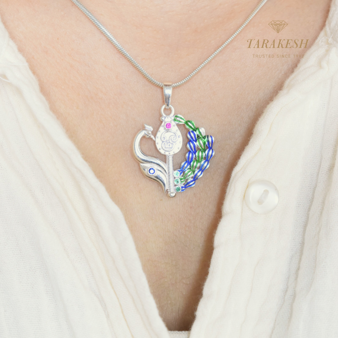 Murugan Pure Silver Pendant – Thirupparankundram Edition