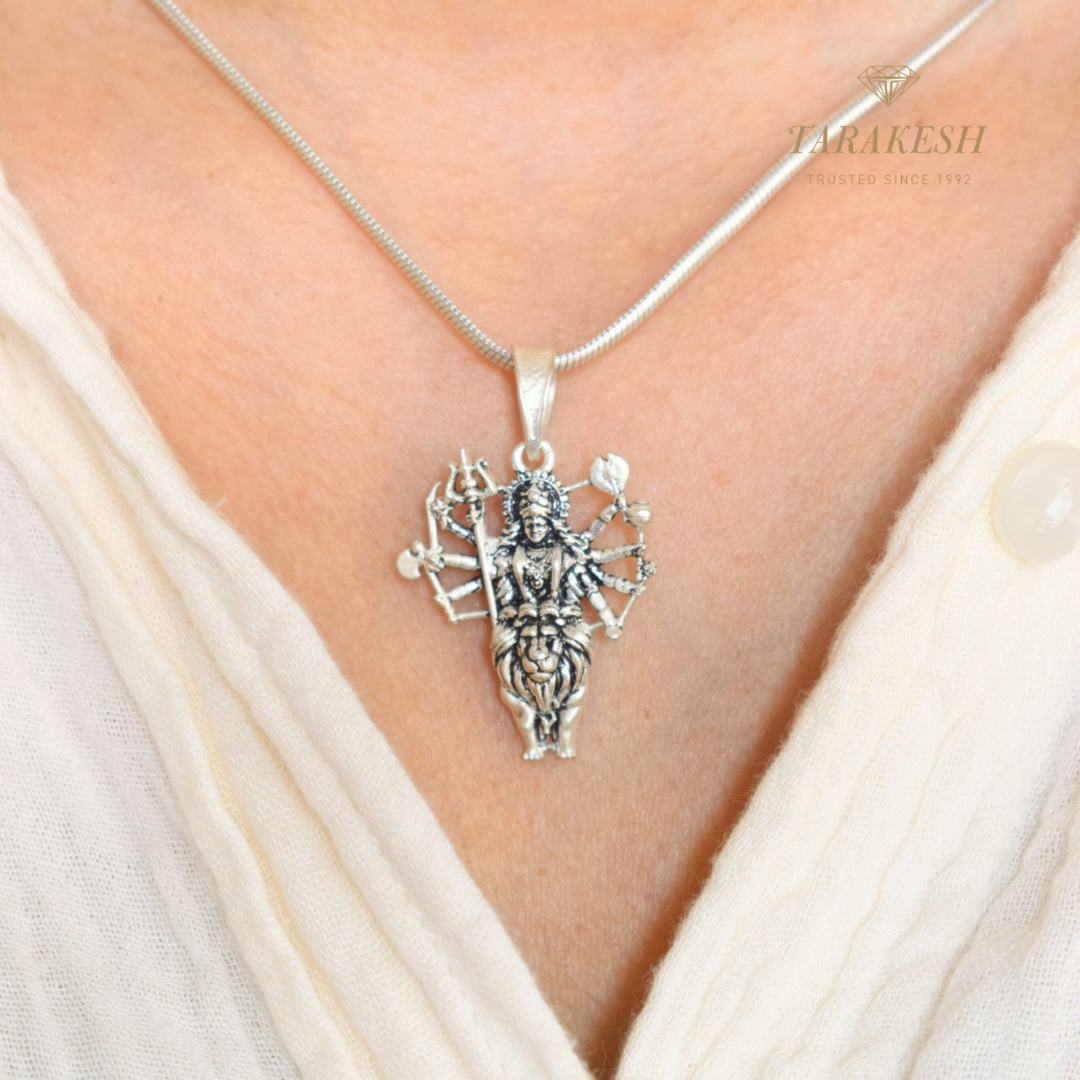 Maa Pure Silver Pendant: Ambika Edition