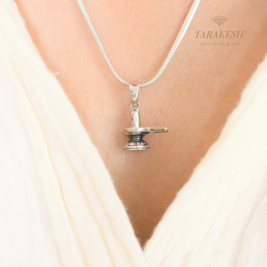 Shiva Pure Silver Pendant: Mahalinga Edition